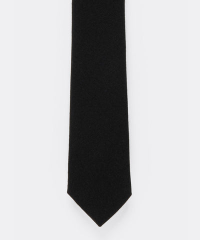 The Diplomat Black Wool Tie