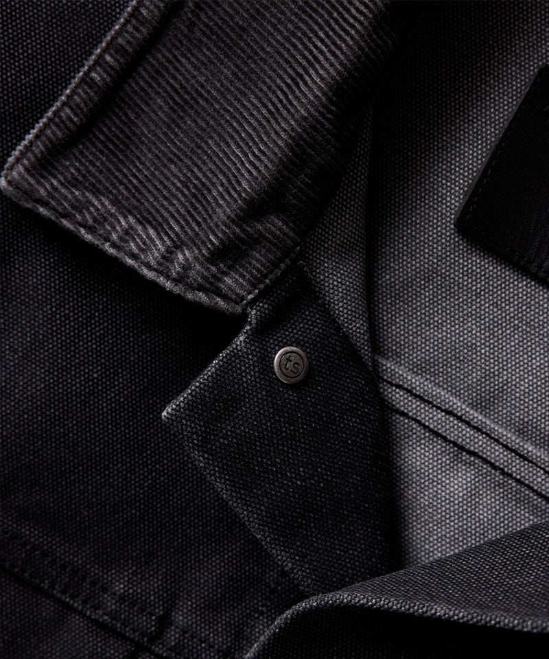 The Ryder Jacket in Coal Chipped Canvas