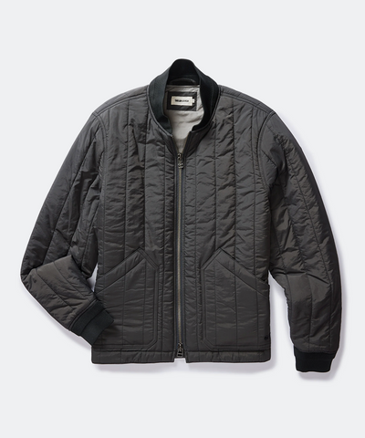 The Able Jacket in Faded Black Quilted Nylon