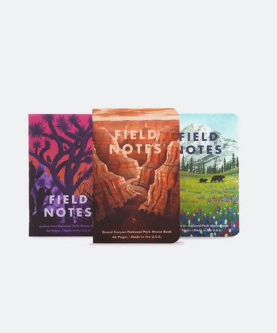 National Parks Field Notes 3-Pack Series B