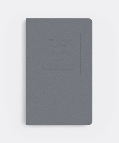 5"x8" Embossed Notebook in Steel