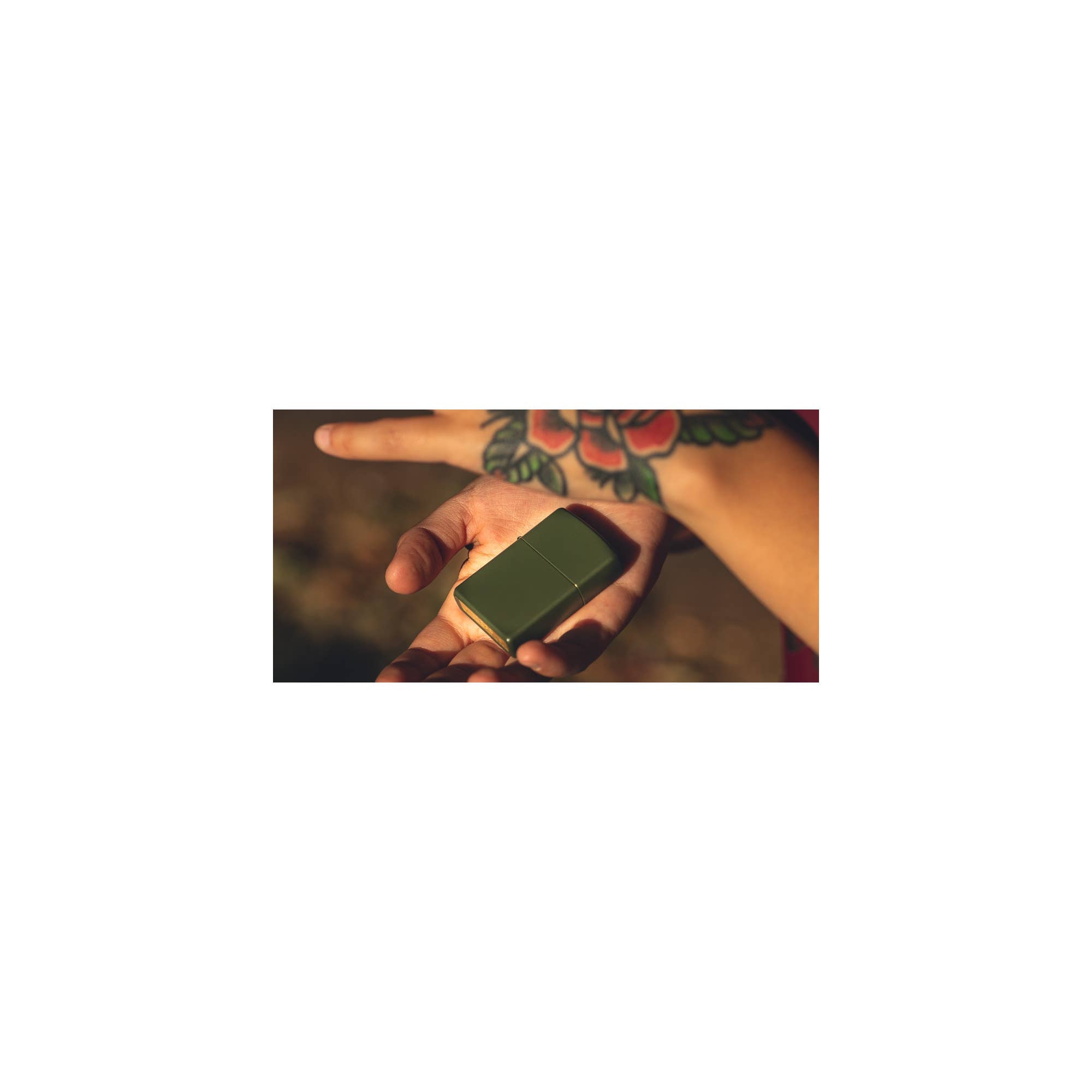 Classic Green Matte Windproof Lighter