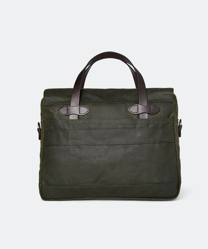 24-Hour Tin Cloth Briefcase in Otter Green