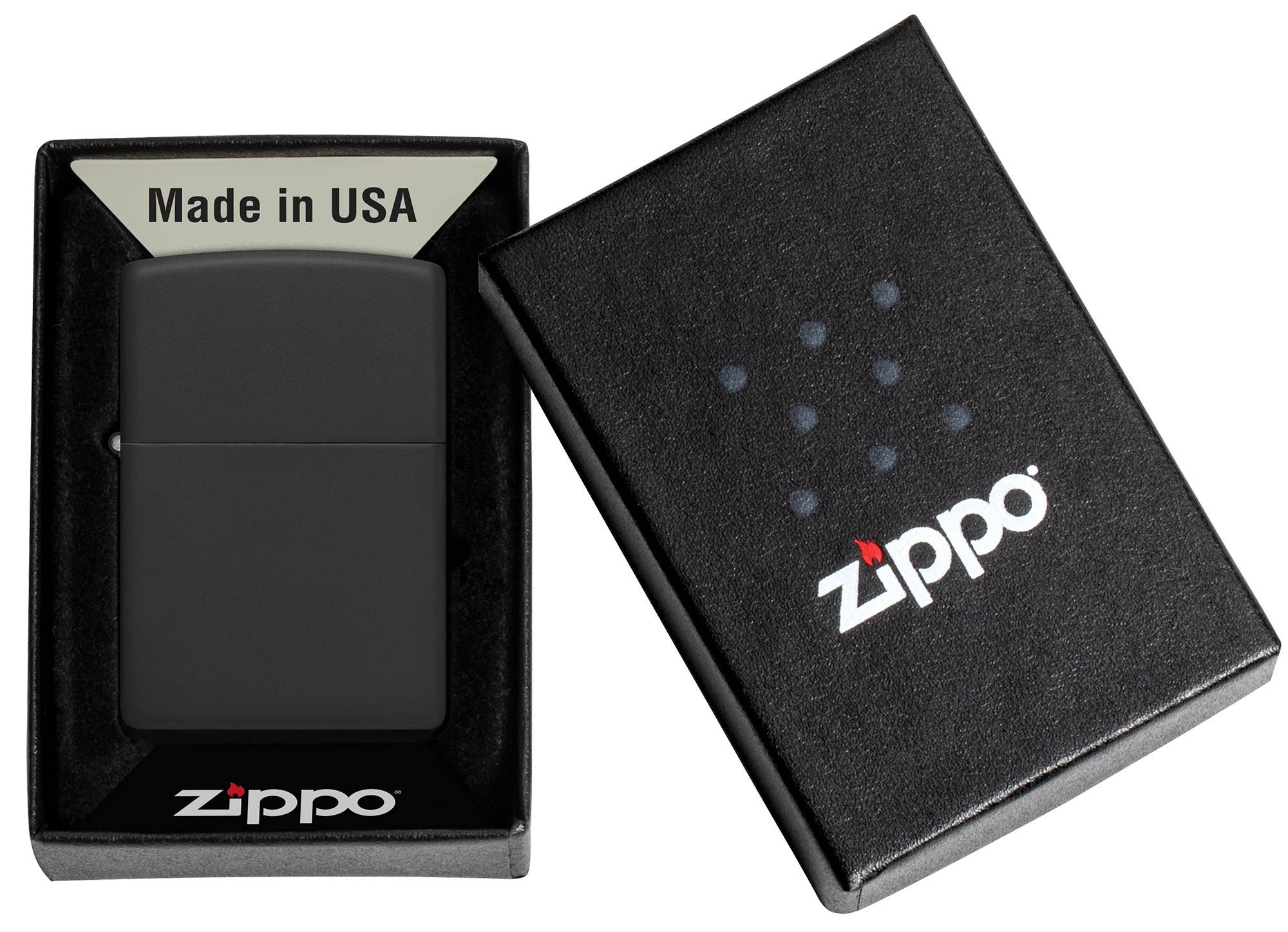Classic Black Matte Windproof Lighter
