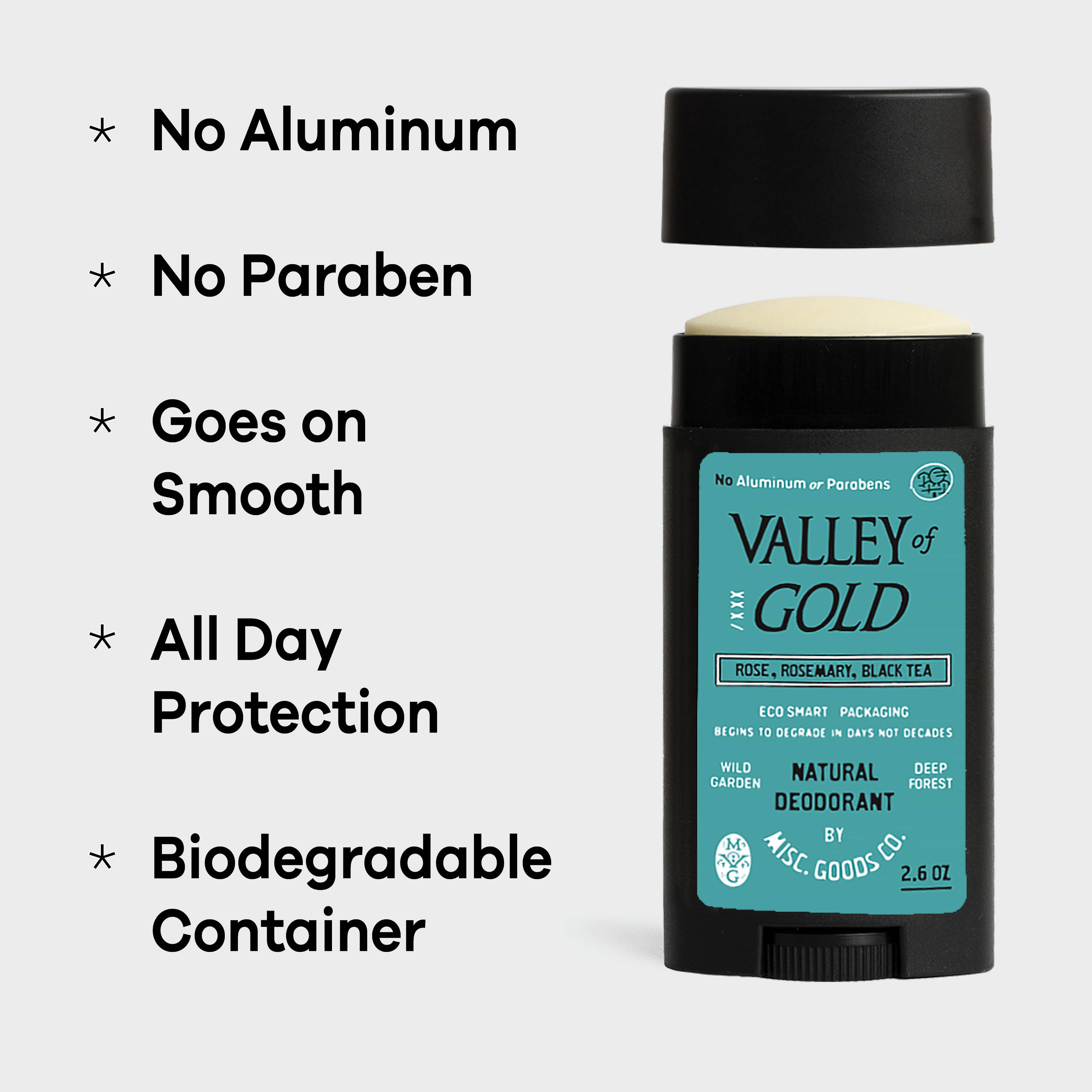 Valley of Gold Natural Deodorant