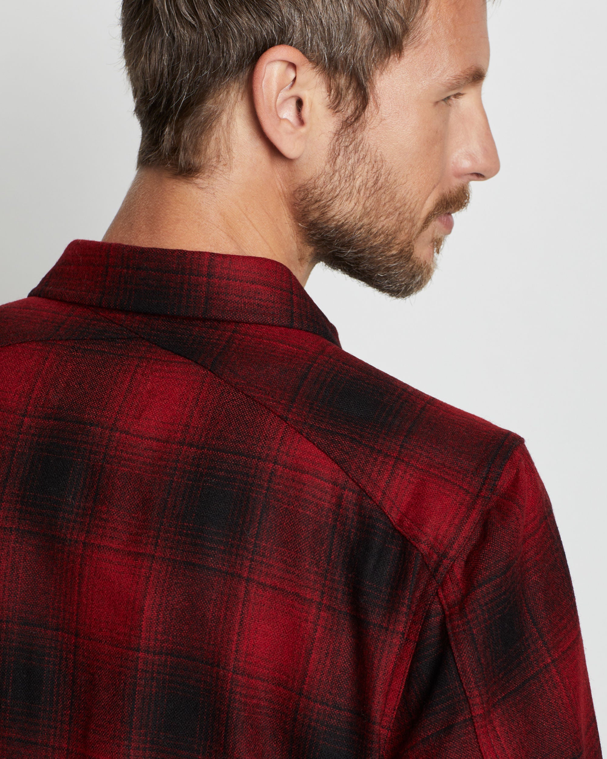 Scout Shirt in Red/Oxford Buffalo Check