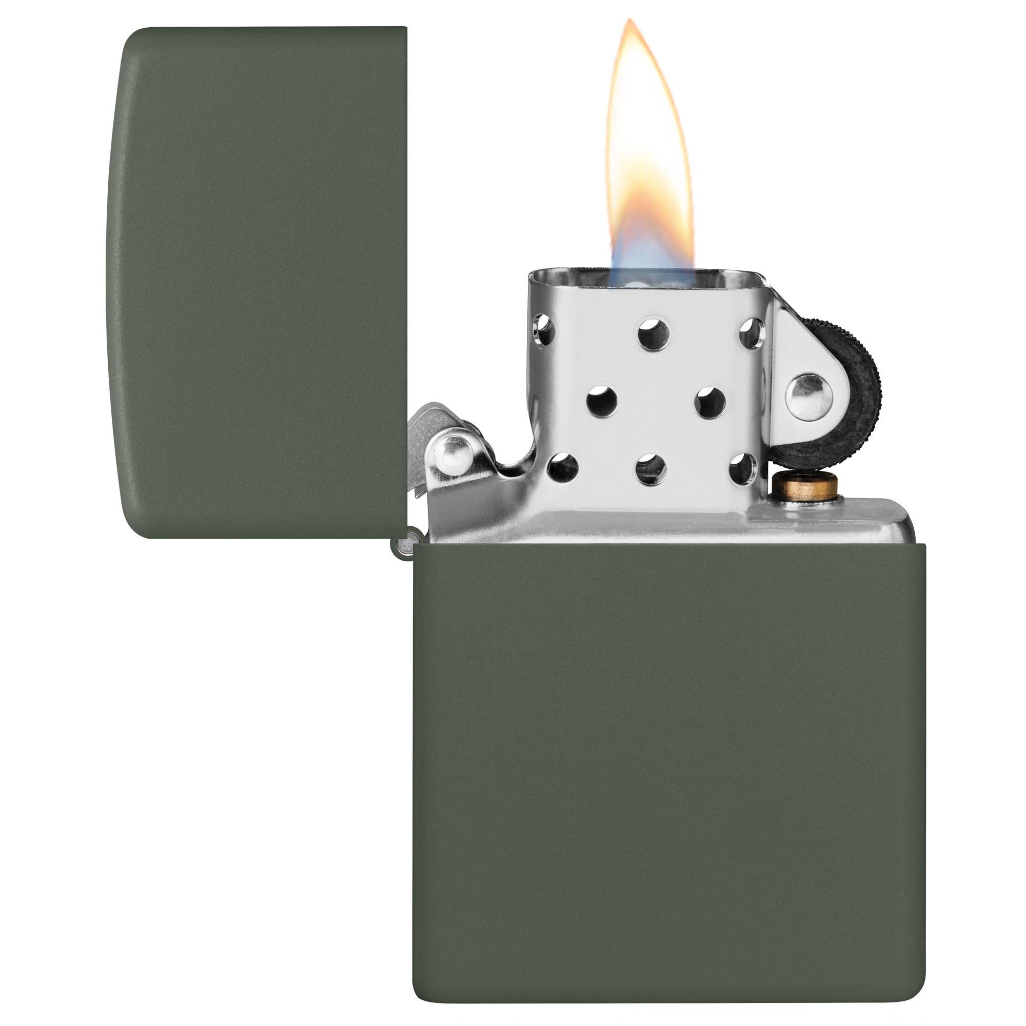 Classic Green Matte Windproof Lighter