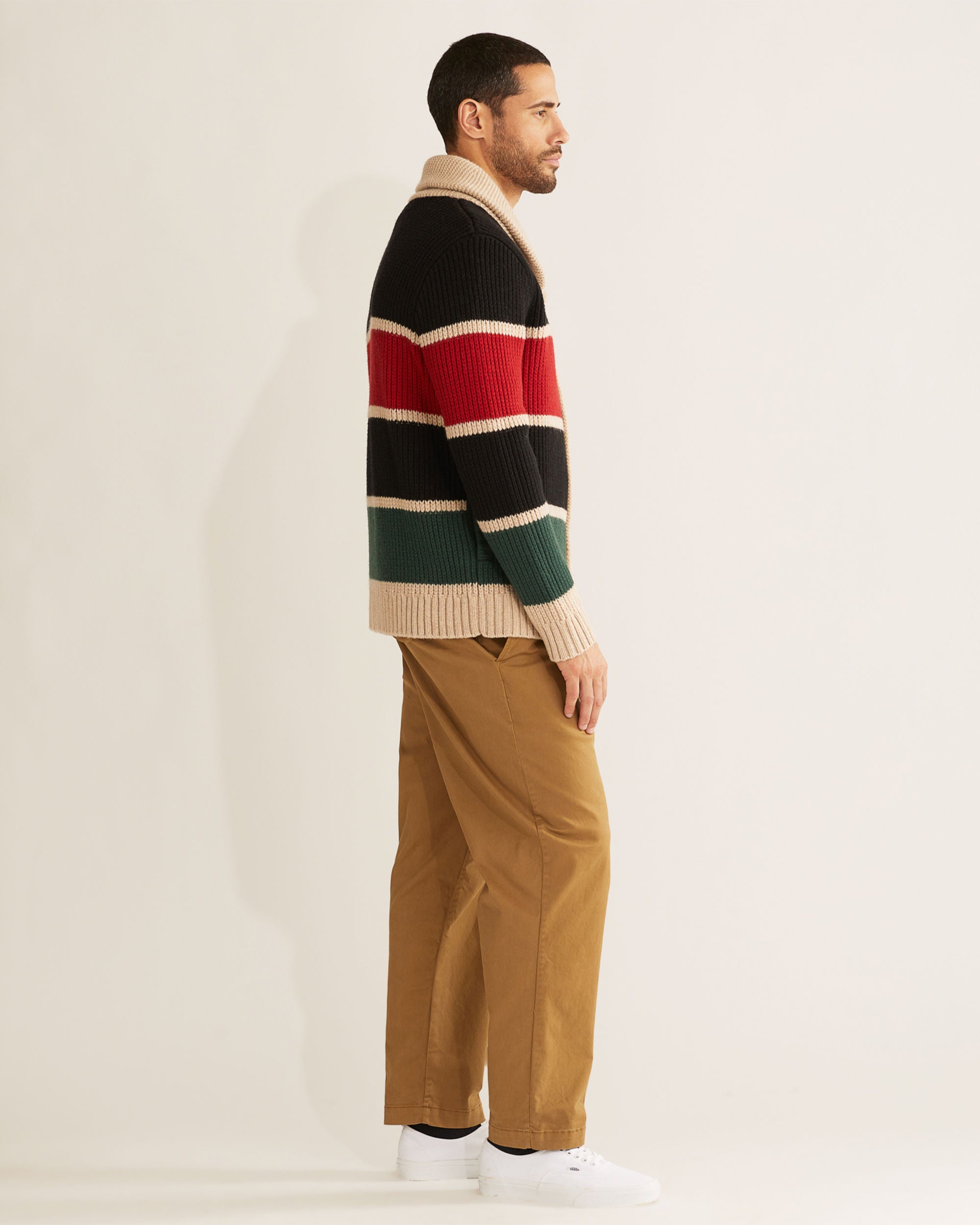 Ranger Stripe Lambswool Cardigan