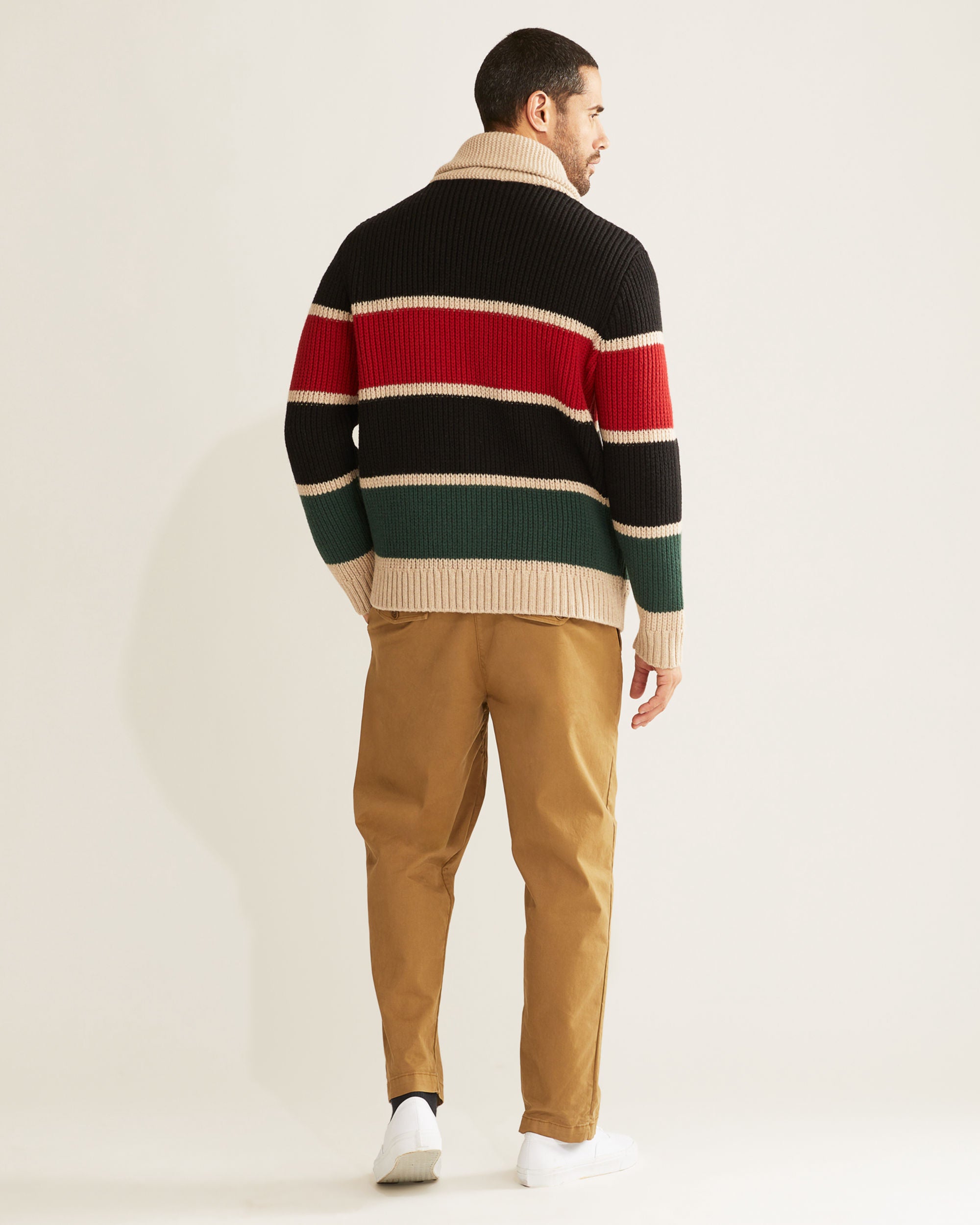 Ranger Stripe Lambswool Cardigan