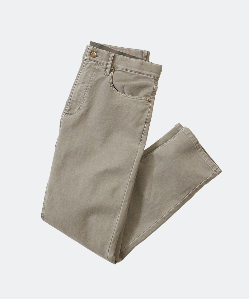 5 Pocket Flex Terry Pant Slim Straight in Olive