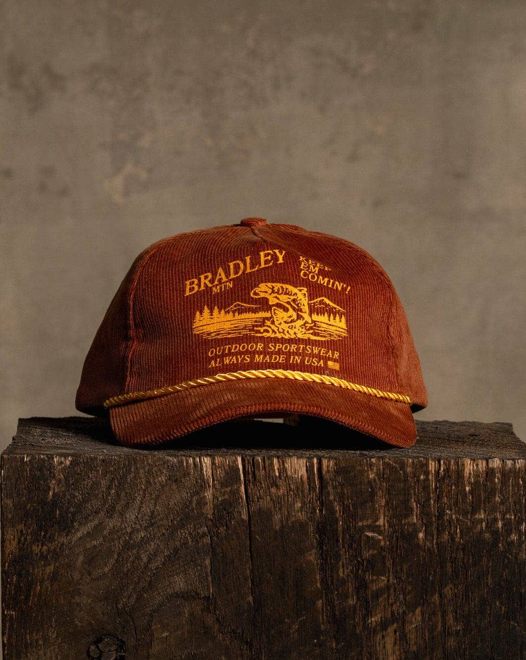 Fisherman Hat in Rust Cord