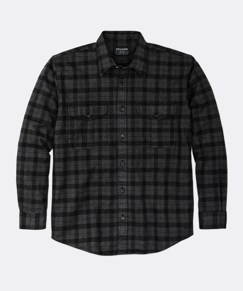 Alaskan Guide Shirt in Heather Black Plaid