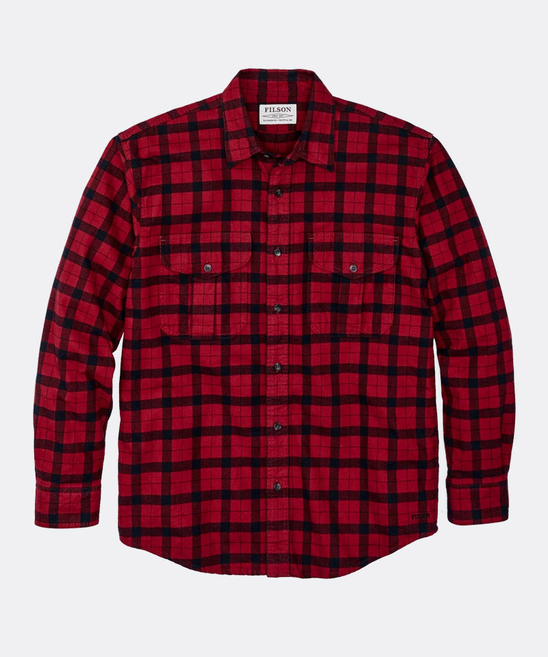 Alaskan Guide Shirt in Red Black Plaid