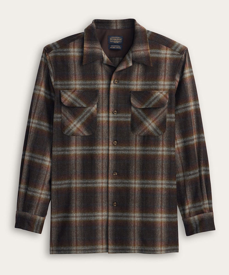 The Original Board Shirt in Grey Mix Multi Ombre