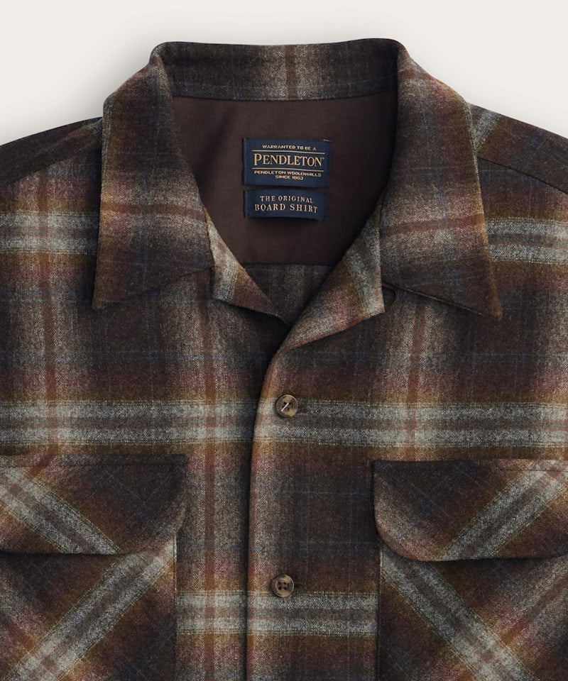 The Original Board Shirt in Grey Mix Multi Ombre