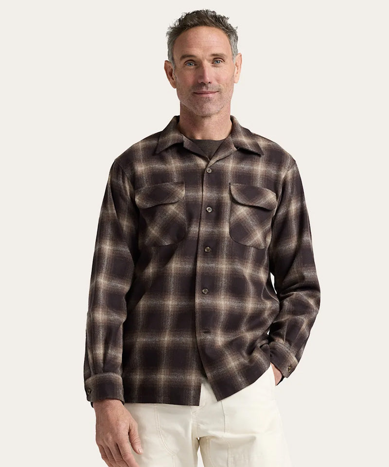 The Original Board Shirt in Grey Mix Multi Ombre