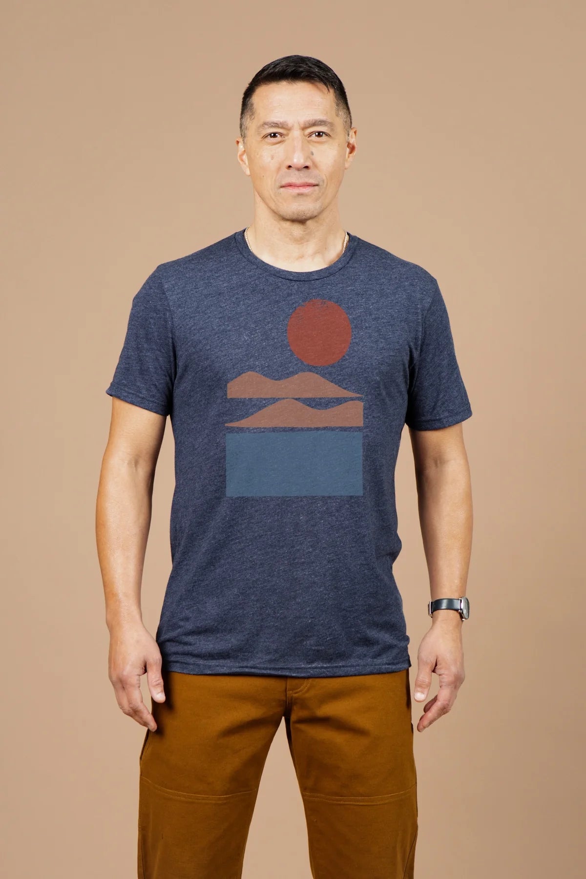 Alpenglow Tee in Navy