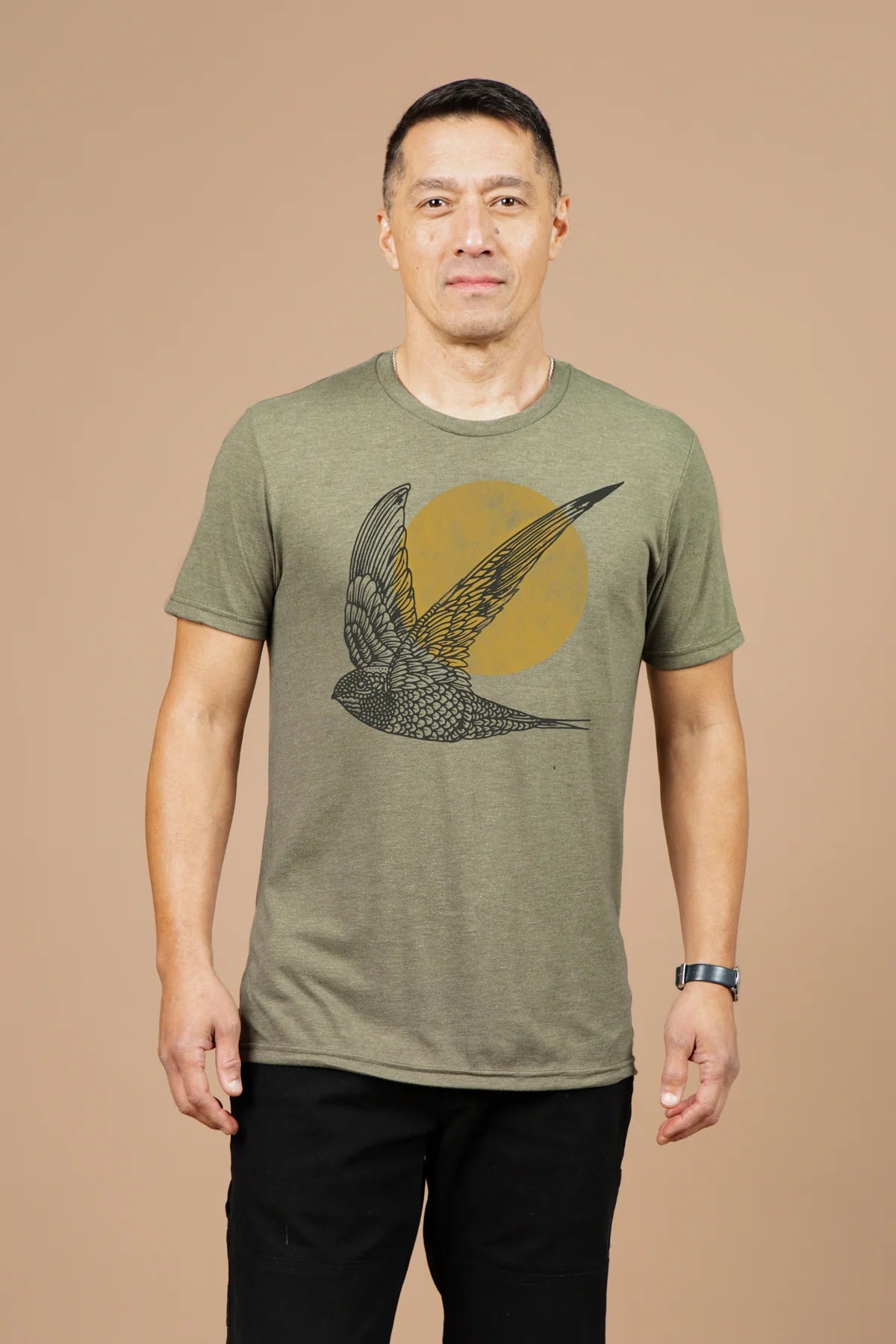 Flown Tee in Olive