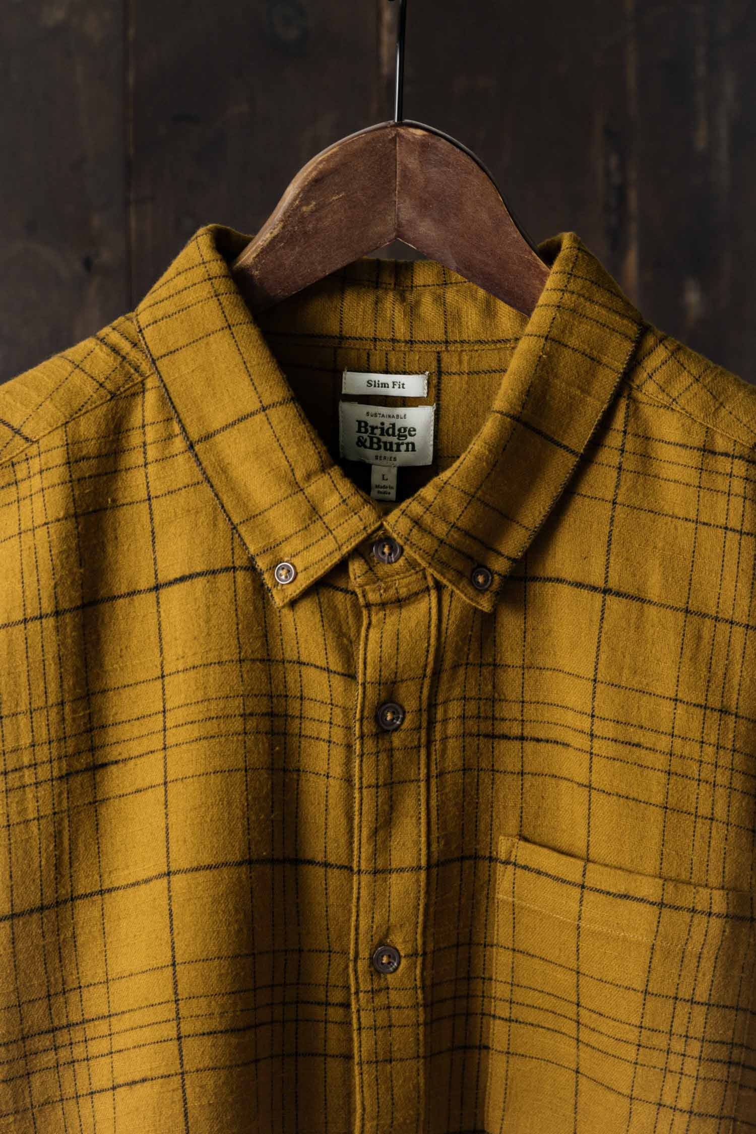 Sutton Slim Shirt in Golden Horizon Plaid