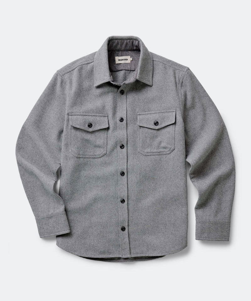 The CPO Shirt in Heather Ash Twill
