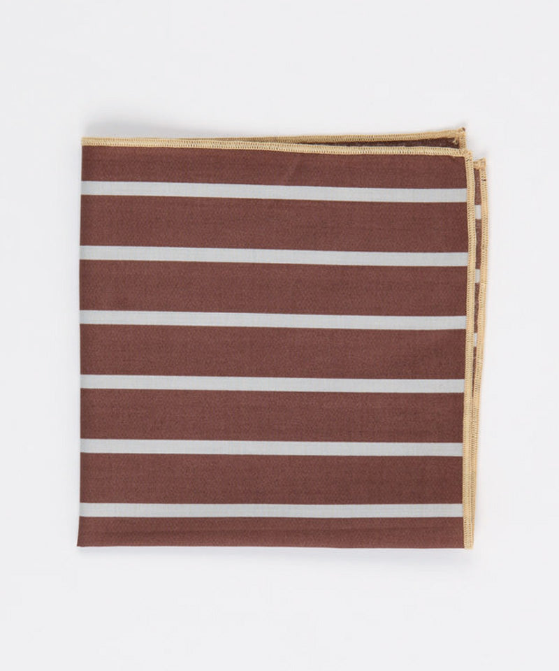 The Camden Stripe Cotton Pocket Square