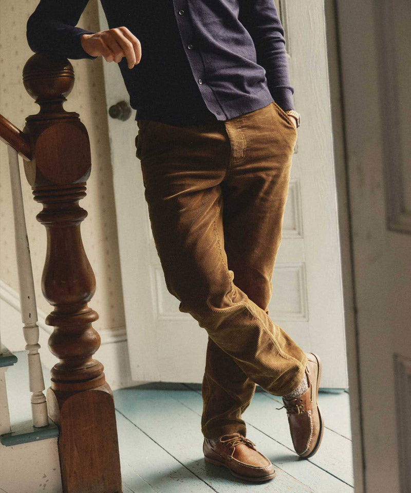 The Carnegie Pant in Bourbon Corduroy