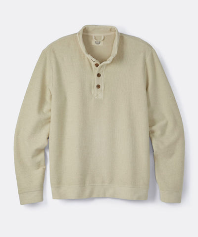Clayton Textured Pullover in Creme Brulee