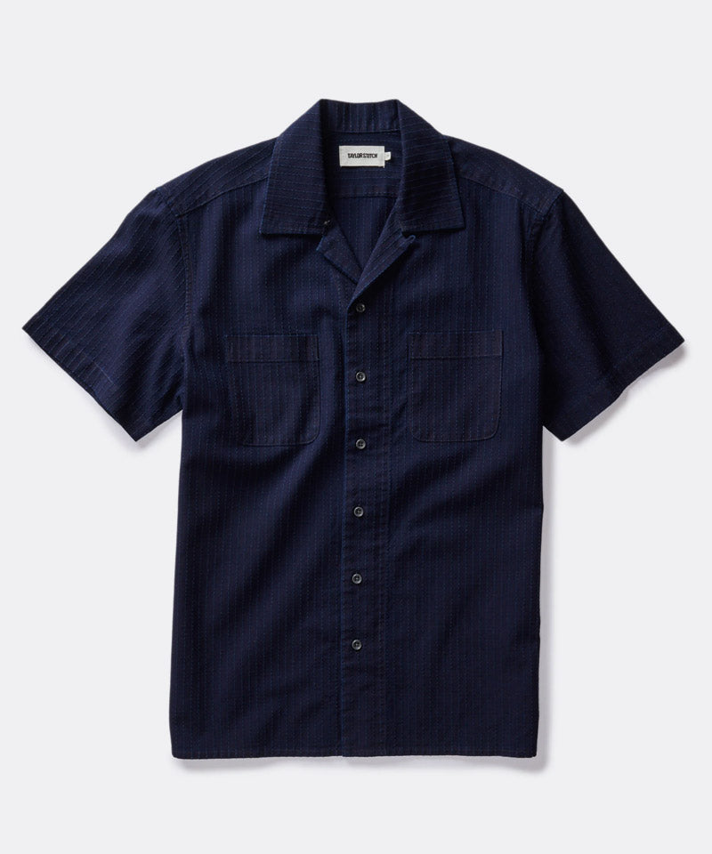 The Conrad Shirt in Rinsed Indigo Pickstitch