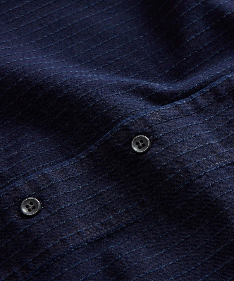 The Conrad Shirt in Rinsed Indigo Pickstitch