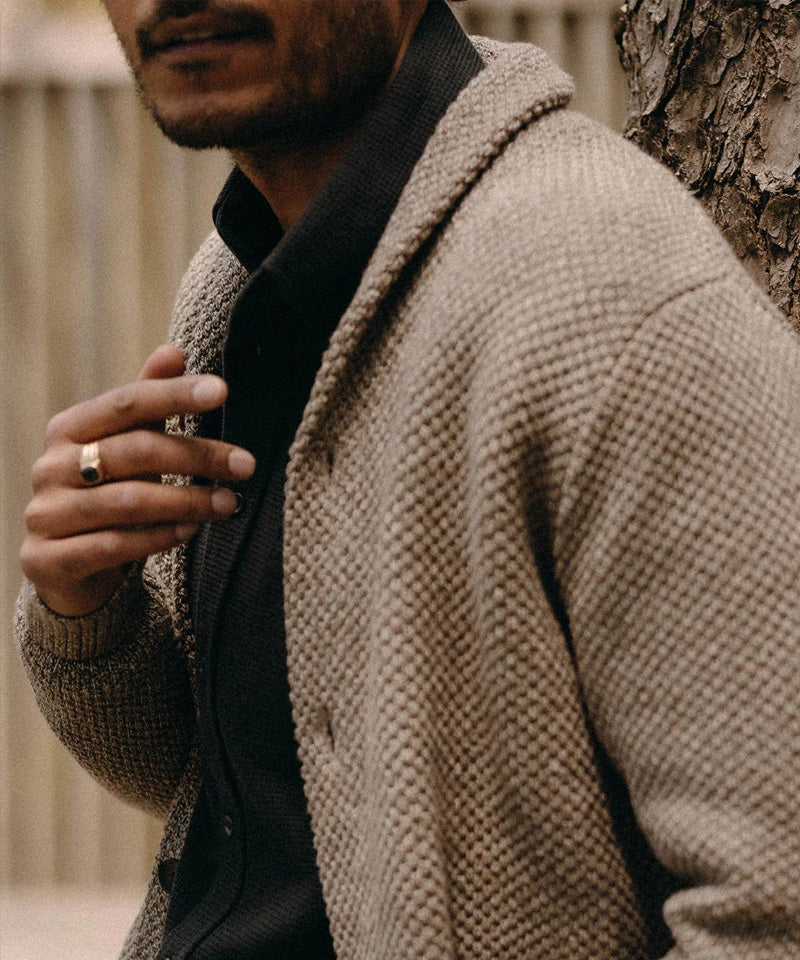 The Crawford Sweater in Coffee Twist