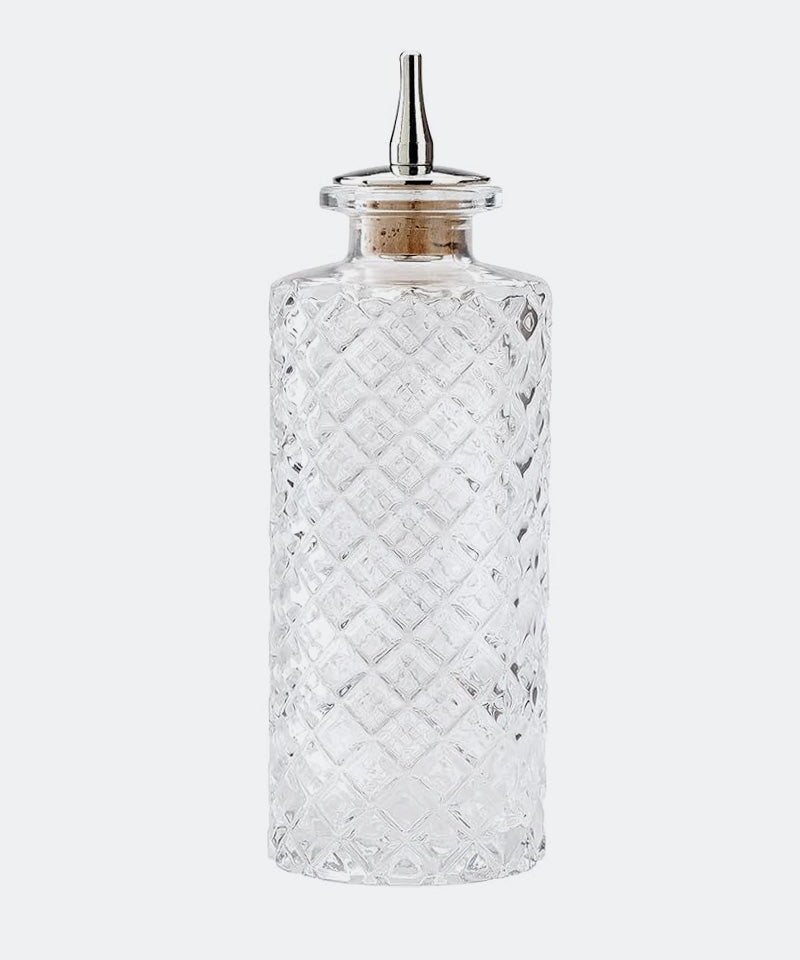 Barfly Cut Crystal Bitters Bottle 5 oz