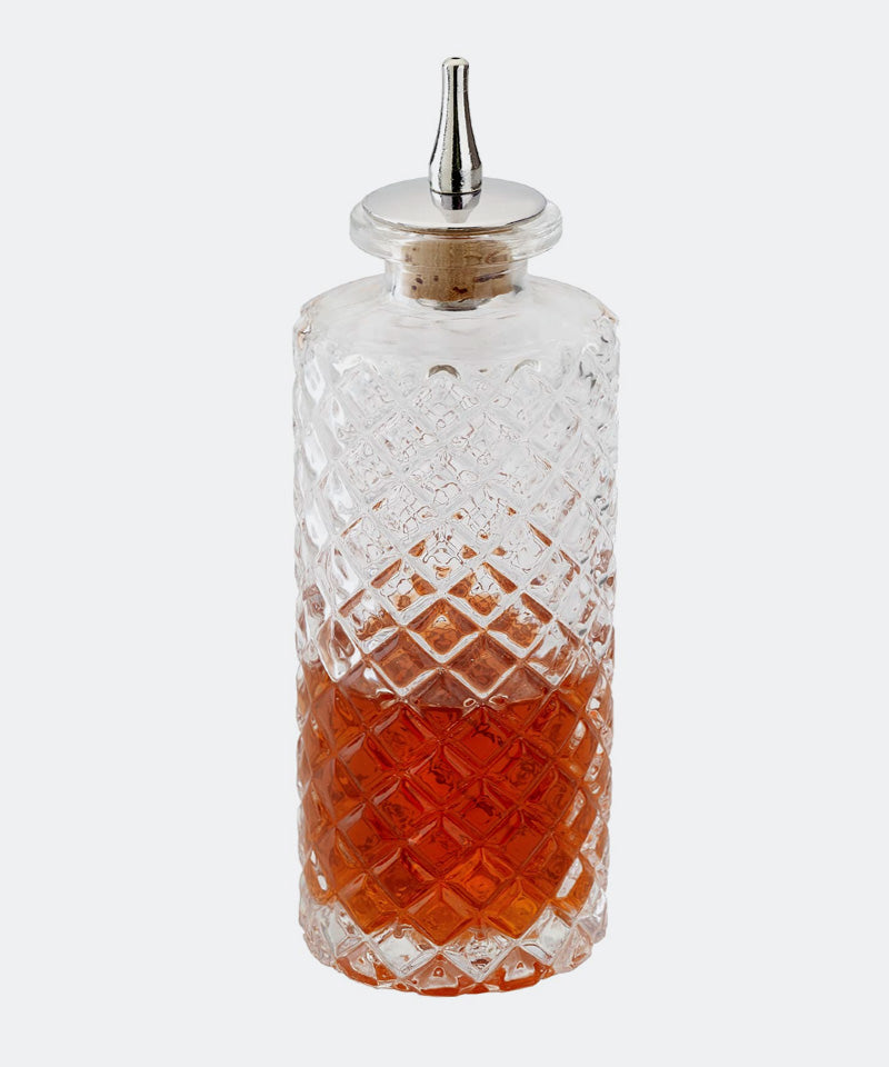 Barfly Cut Crystal Bitters Bottle 5 oz