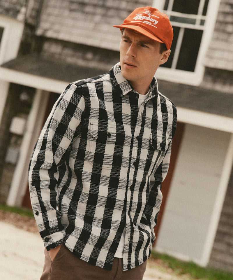 The Division Shirt in Black Indigo Check