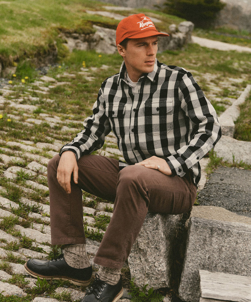 The Division Shirt in Black Indigo Check