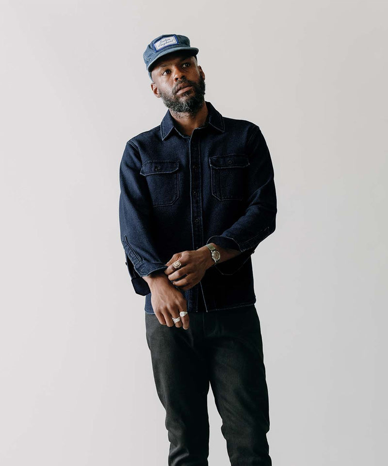 The Division Shirt in Rinsed Indigo