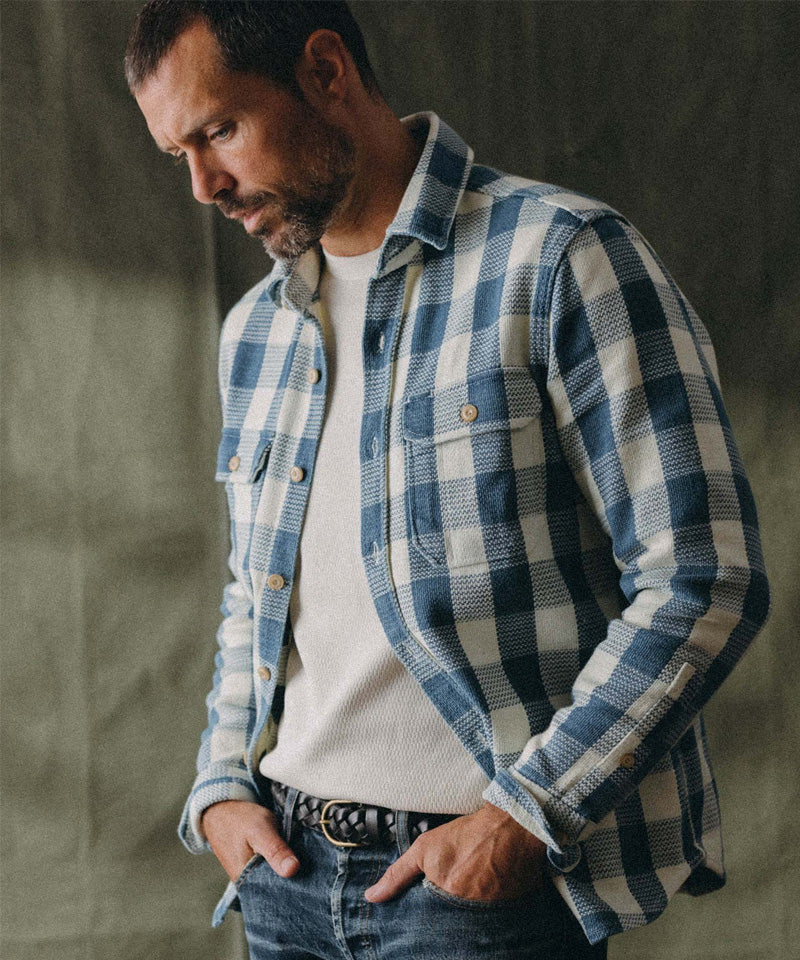The Division Shirt in Washed Indigo Check
