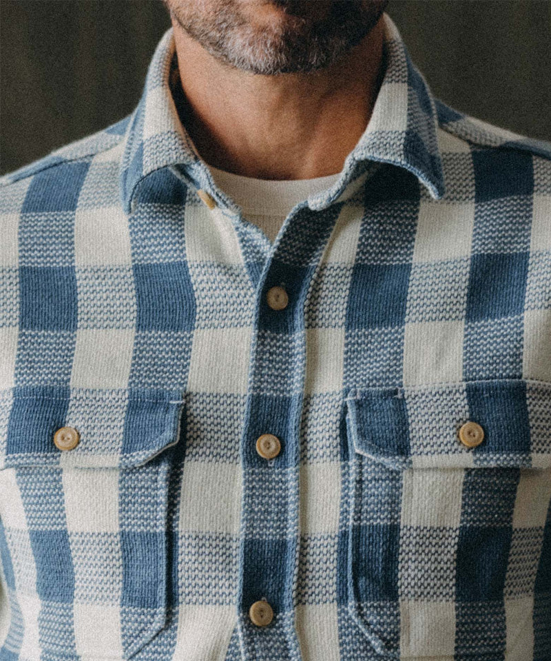 The Division Shirt in Washed Indigo Check