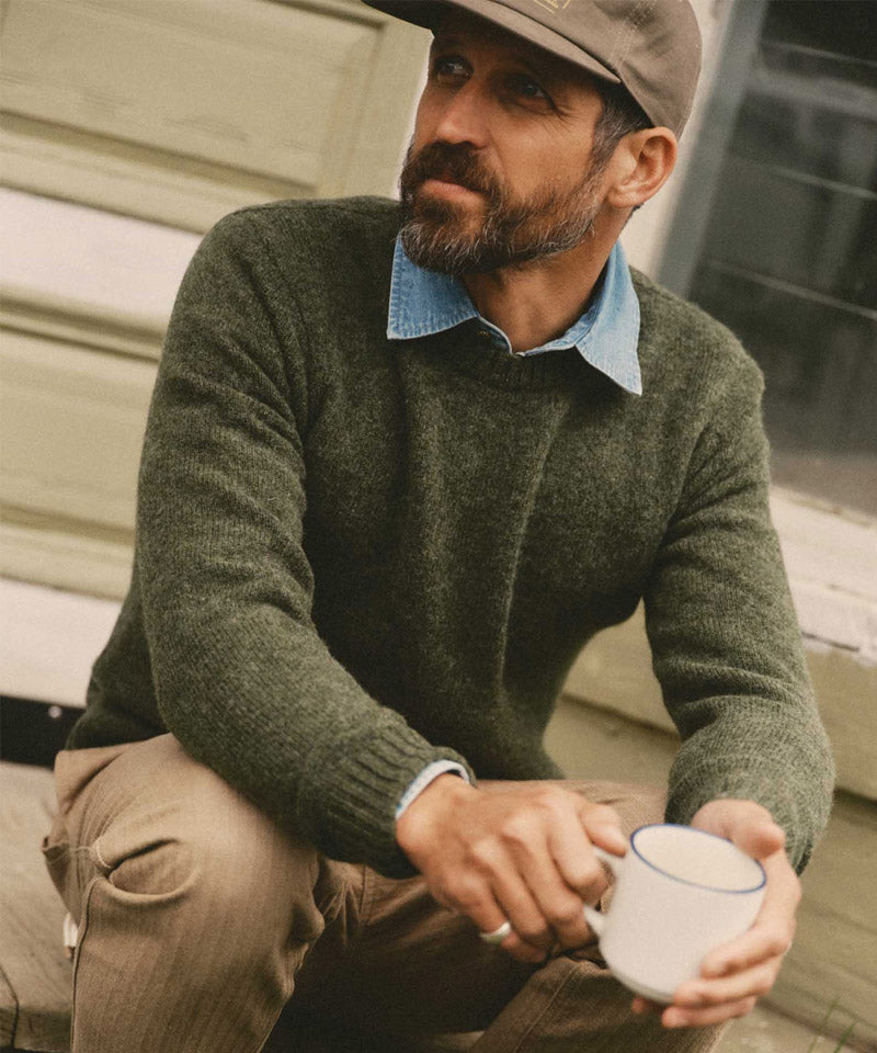 The Eastmoor Sweater in Spruce Wool