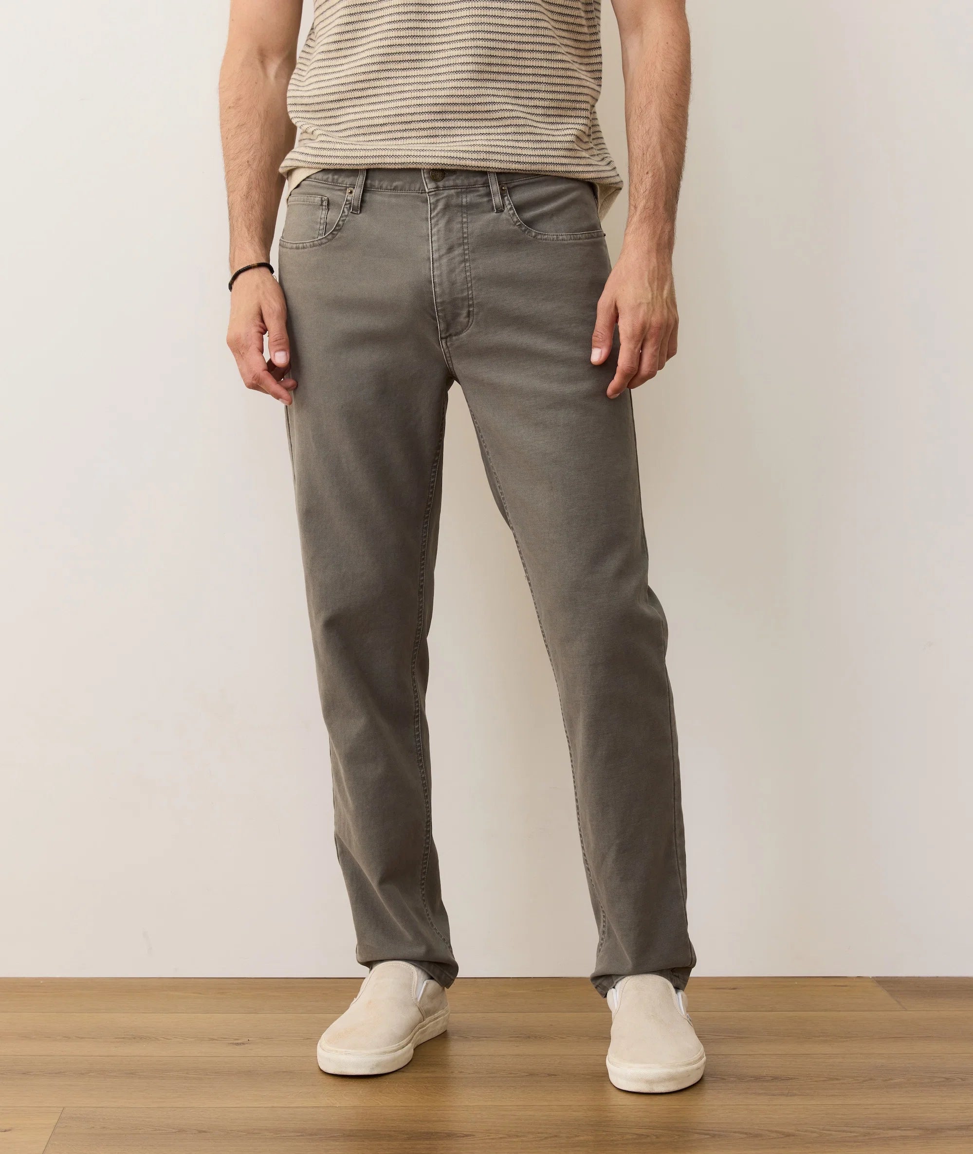 5 Pocket Flex Terry Pant Slim Straight in Olive
