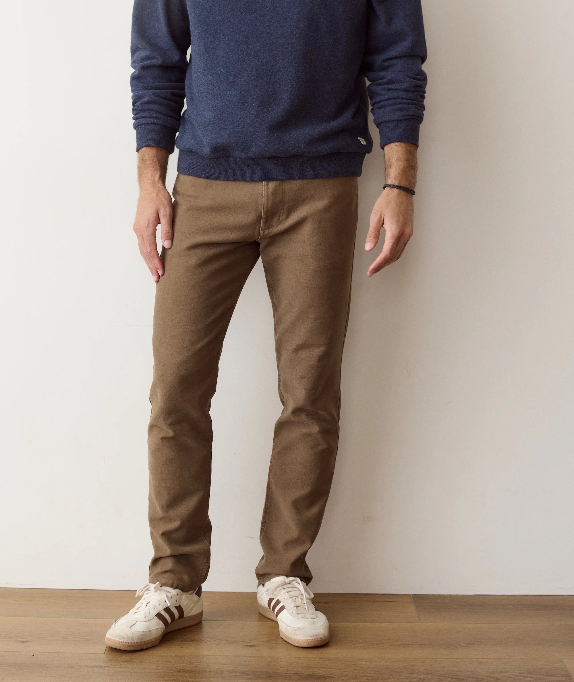5 Pocket Flex Terry Pant Slim Straight in Daisy Brown
