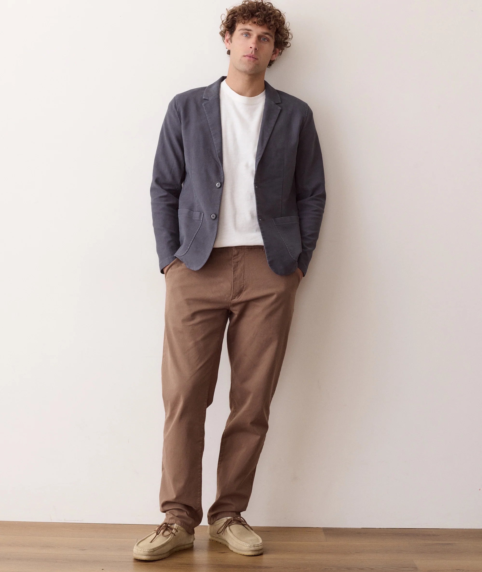 Flex Terry Blazer in Deep Navy