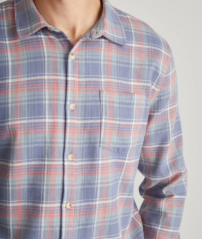 Classic Stretch Selvage Long Sleeve Shirt in Multi Plaid