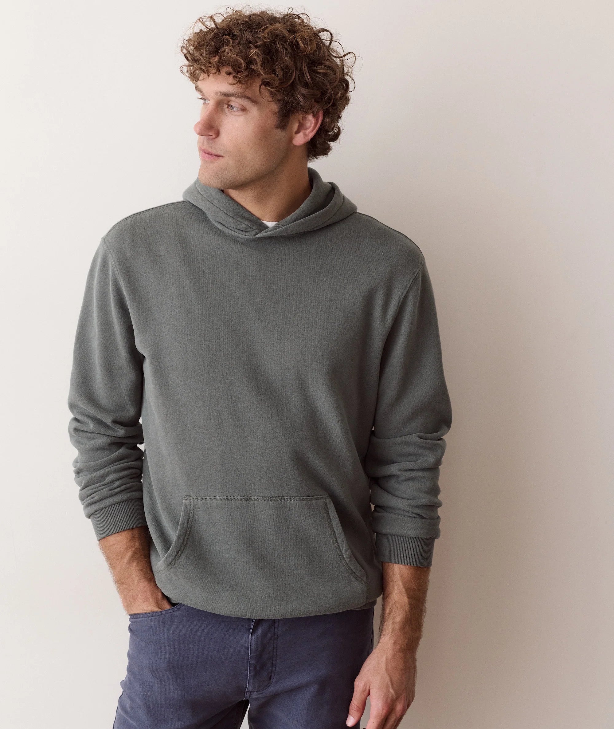 Relaxed Cloud 9 Fleece Hoodie in Balsam Green