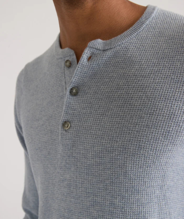 Sweater Henley In Misty Heather