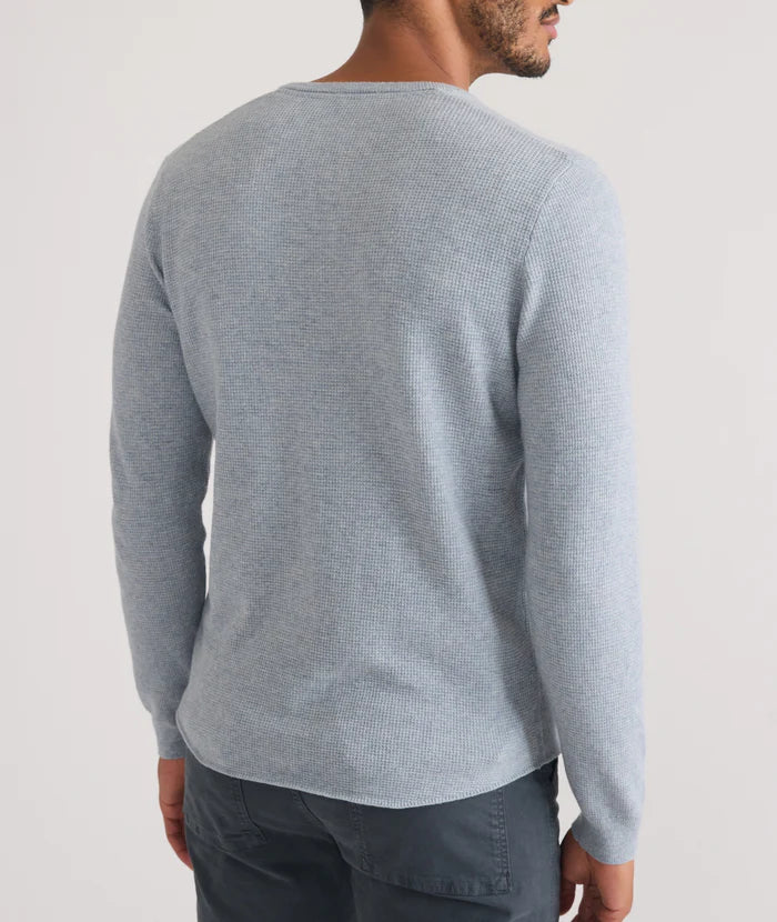 Sweater Henley In Misty Heather