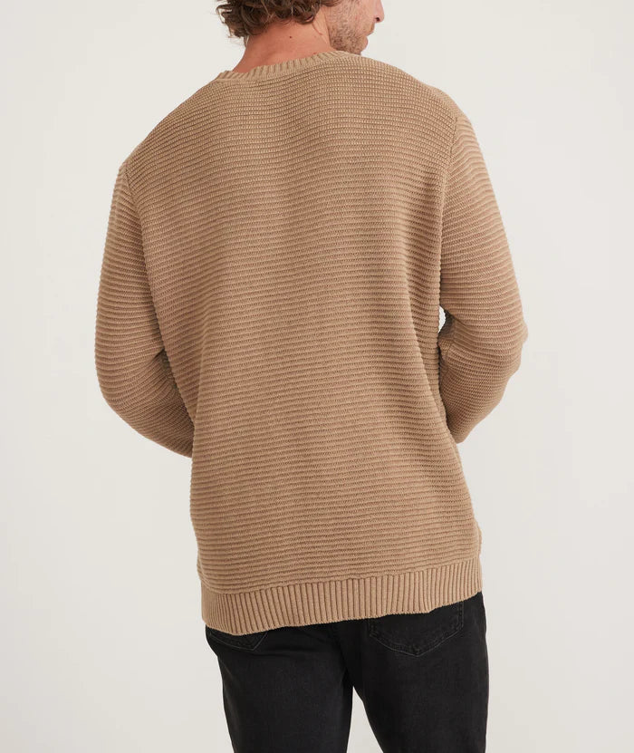 Garment Dye Crew Sweater in Toasted Coconut