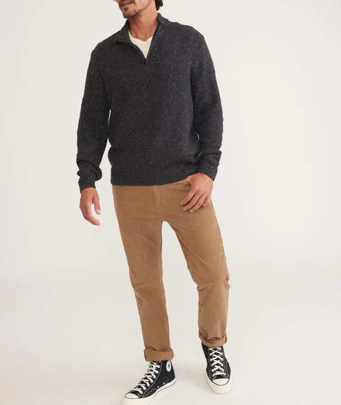 Phillip Sweater Quarter Zip in Blackwater