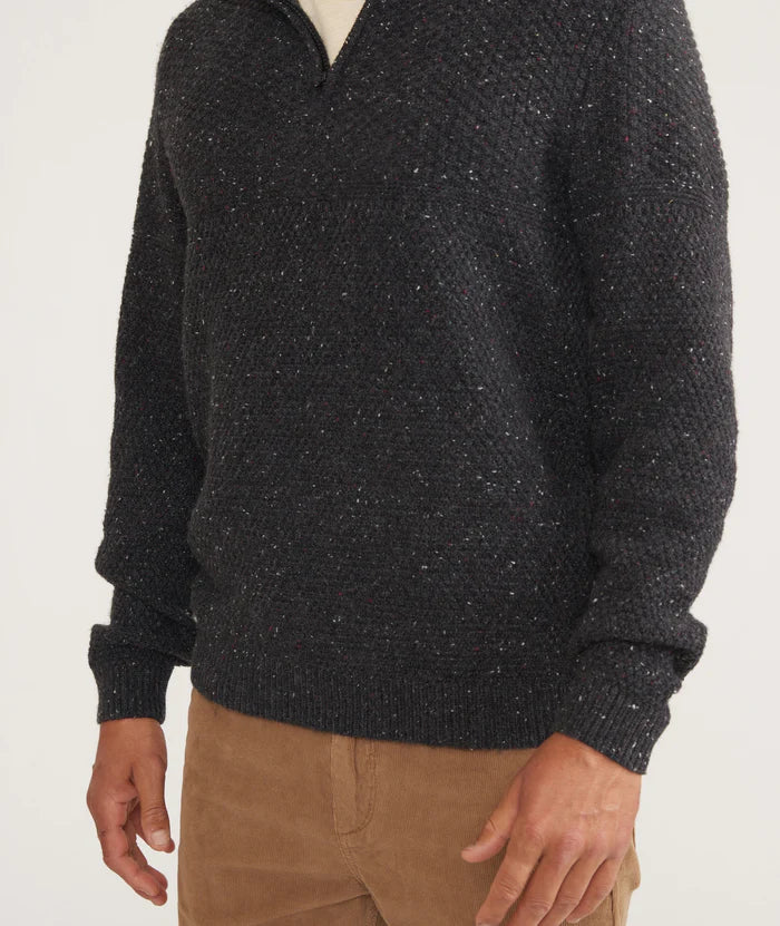 Phillip Sweater Quarter Zip in Blackwater