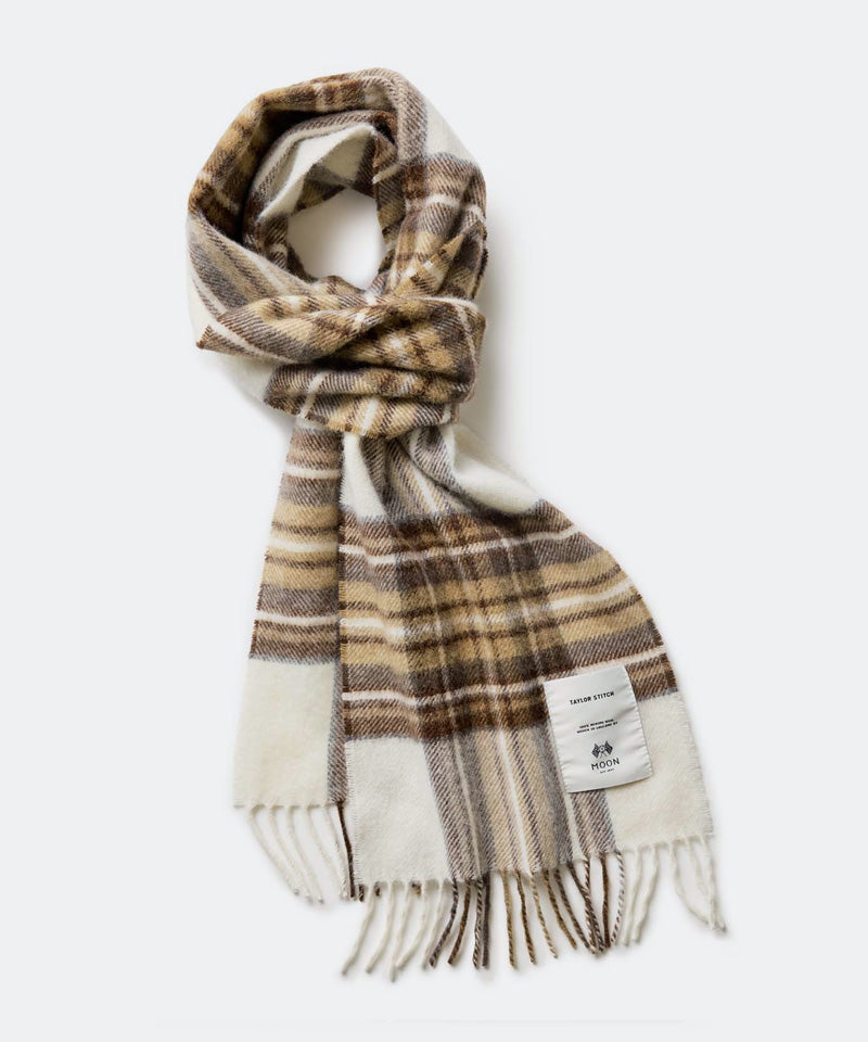 The Fireside Scarf in Butterscotch Plaid