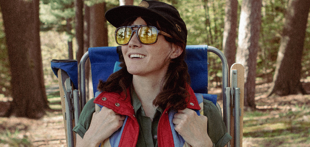 Glacier Camp Sunglasses in Moss Smokey Bear